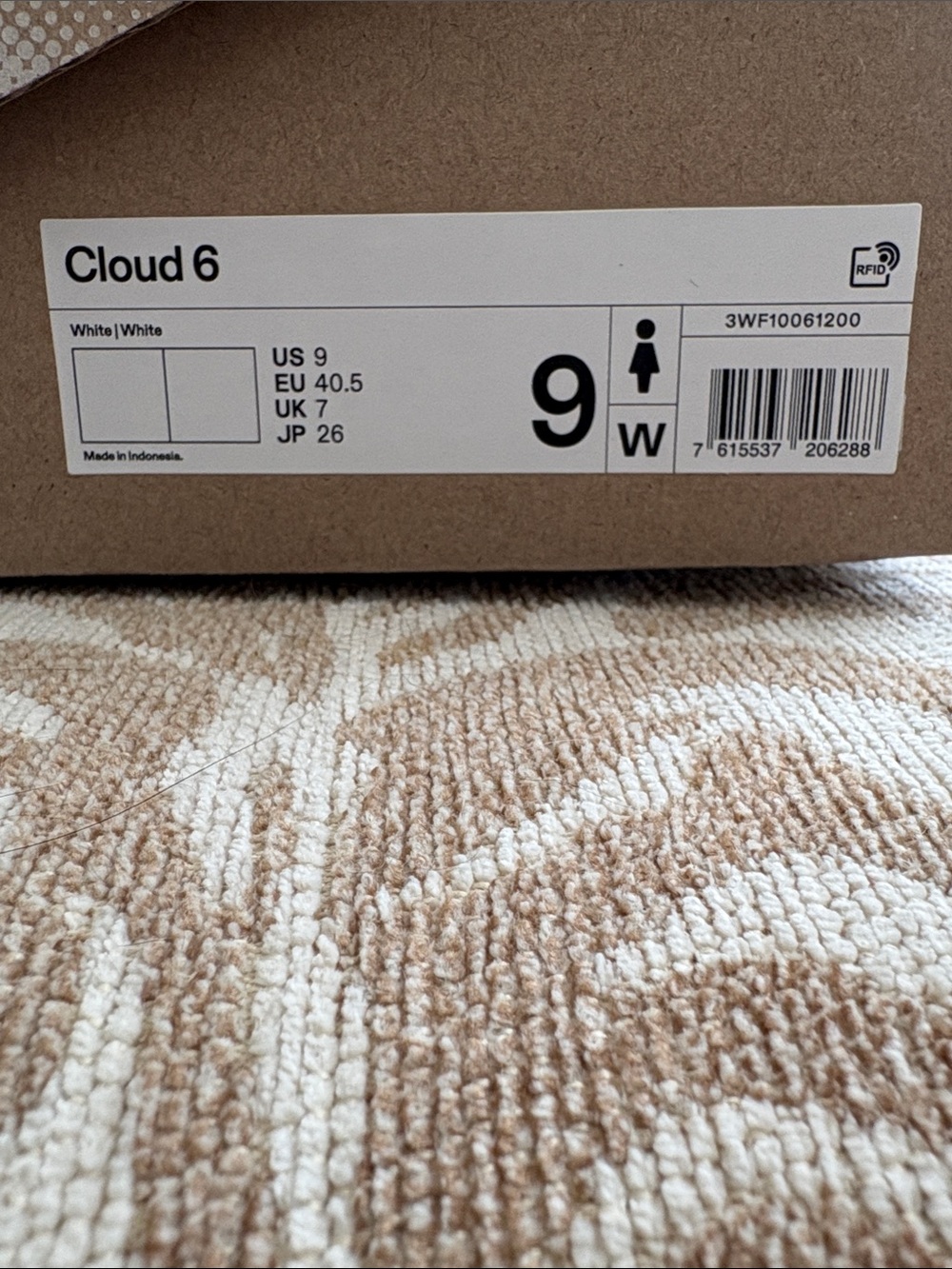 Women’s Cloud 6 White in Box! - Picture 12 of 13